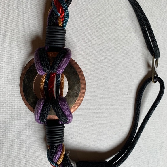 Vintage wide belt corded boho indie rope - Picture 1 of 10